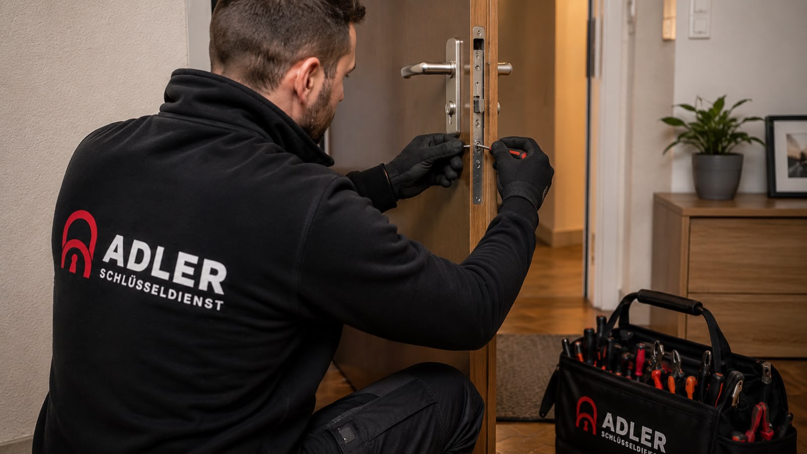 Adler Schlüsseldienst Techniker vor Ort in Berlin
